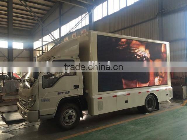 New condition Foton full color outdoor P10 led module mobile truck,mobile led truck,led mobile truck