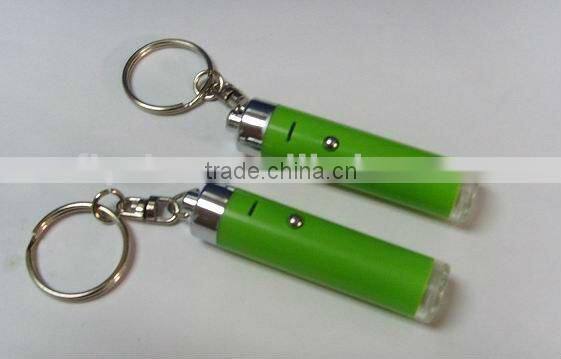Beer bottle shaped keychain with logo projector