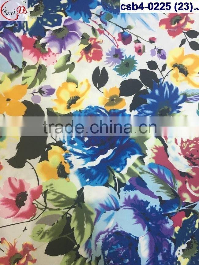 csb4-0225 (22-27) March purchasing Africa Flower print wax with embroidered jacquard style fashion wax fabric guangzhou wholesa