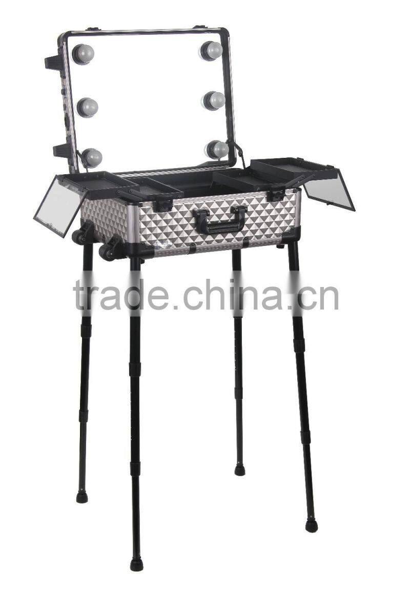 Professional PVC Makeup Case empty cosmetic case