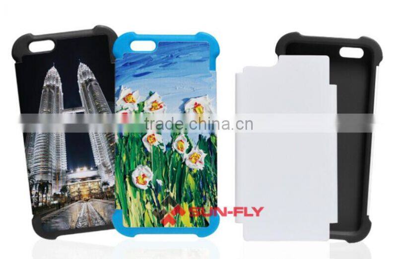 Bumper 3D Sublimation Phone Case for iphone 6 plus/2 in 1 case for iphone6/Bumper Blank sublimation phone cover for iphone6 plus