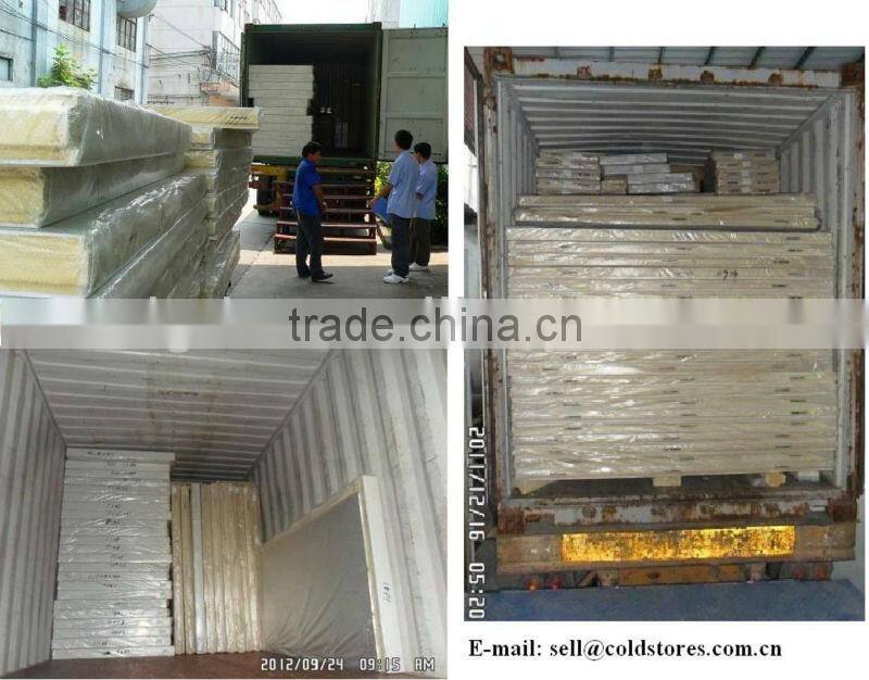Glass door walk in cooler with entrance door
