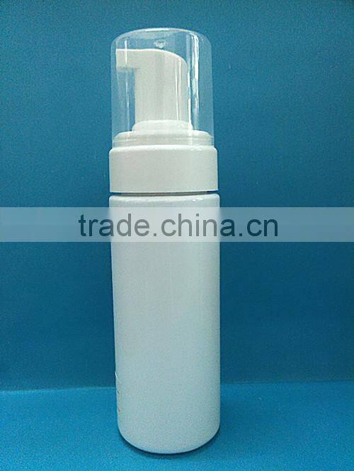 120ml 4oz pet plastic foamer pump bottle with clear cap for personal care use plastic foamer pump bottle for hair care cream