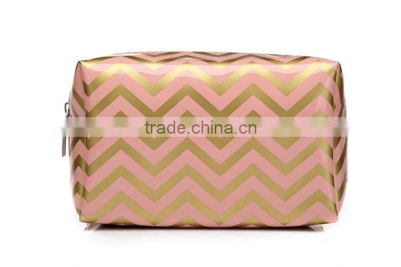 Europe Market Eco-Friendly Cosmetic Bag PVC Surface Material