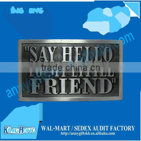 2015 new products new design men cheap custom initial letter belt buckles