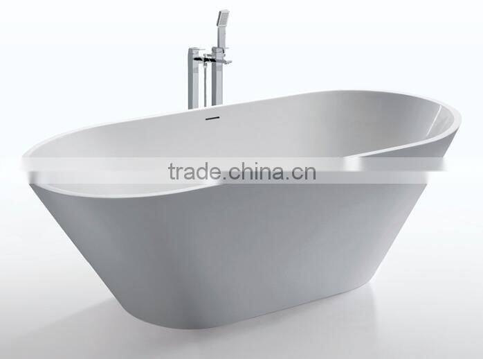 New style Indoor Tub Application and Artificial stone Material Bathtub,acrylic solid surface freestanding bathtub