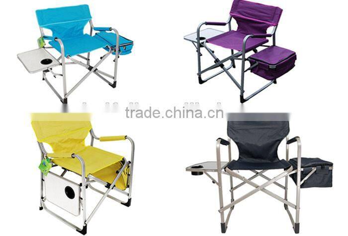 2016 Hot Lightweight Tall Folding Aluminum Folding Chair with Cooler Bag