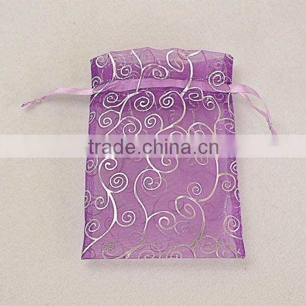 custom printed organza gift bag