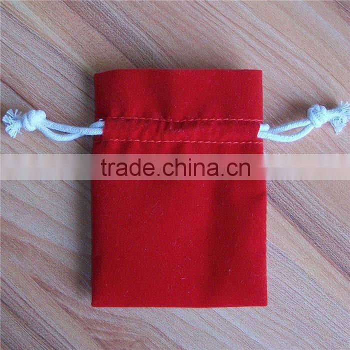 High quality drawstring velvet jewellery bag