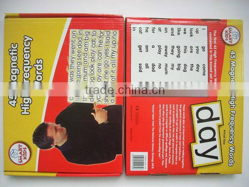Customized Magnetic puzzle, put your logo design magnetic english words fridge magnet