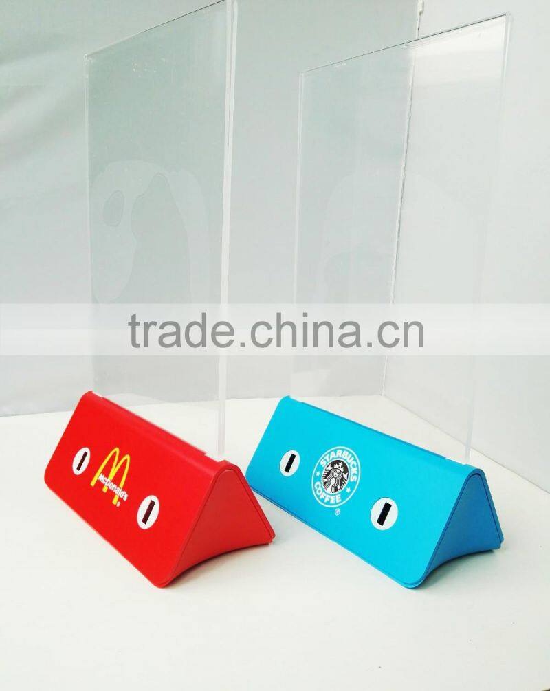 OEM available menu power bank 10000mah for restaurant menu power bank