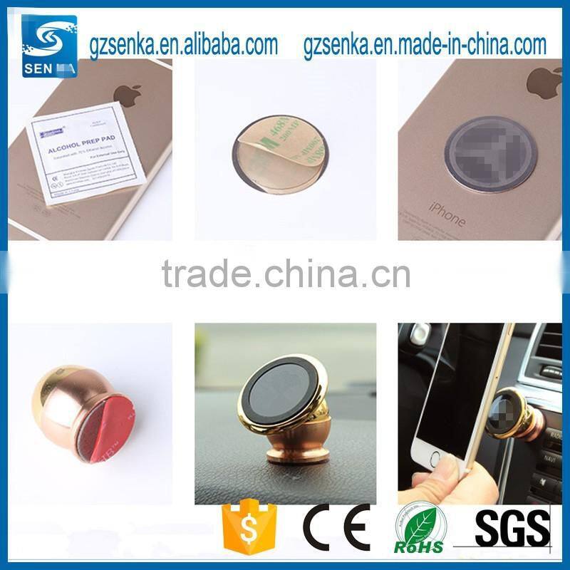 new premium zinc alloy with rhinestone magnetic phone car holder