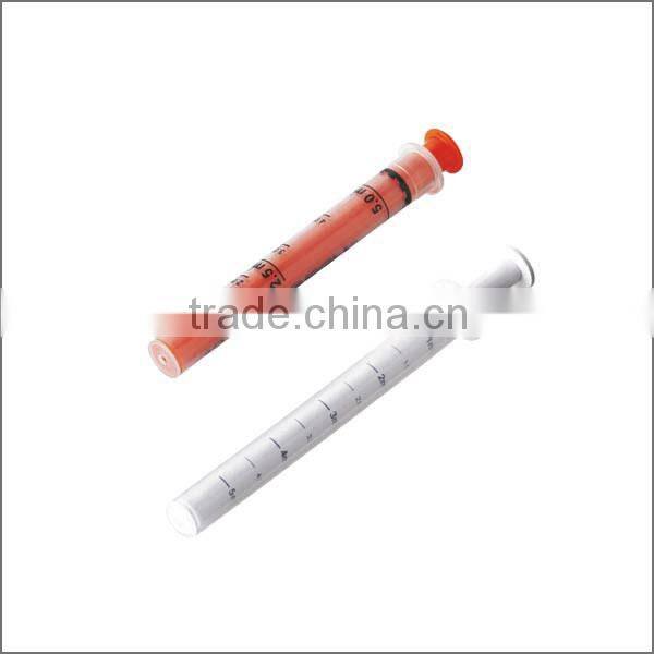Disposable Color Plastic Milky Treat Syringes with Cap