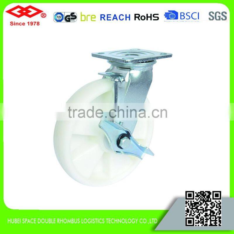 100mm-200mm Heavy duty nylon casters with welding steel