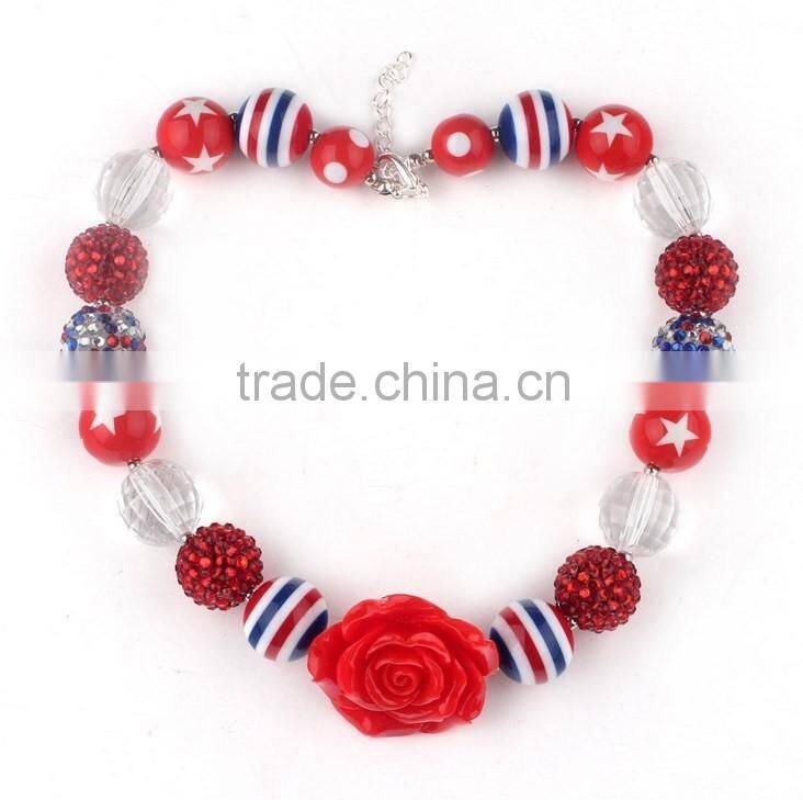 Hot Sale Chunky Bubble Gum Necklace For Kids Restoring Ancient Ways Halloween Beaded Necklace Jewelry 2016