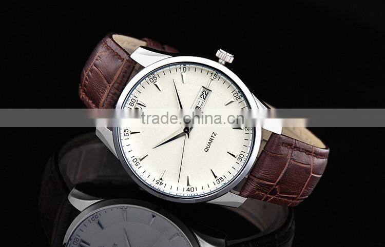 Luxury New Arrival Factory Price Business Men Leather Watch