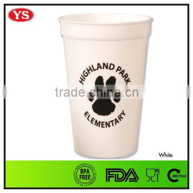 BPA Free 16 oz PP stadium cups for beverage