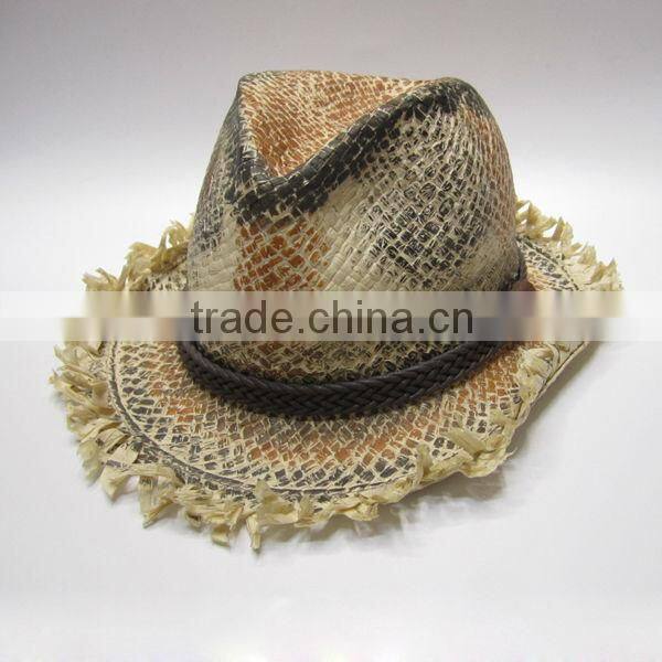 Beautiful pink cowboy hat,good quality pink cowgirl hat,pink cowboy hat for girl (SU-SH9740)