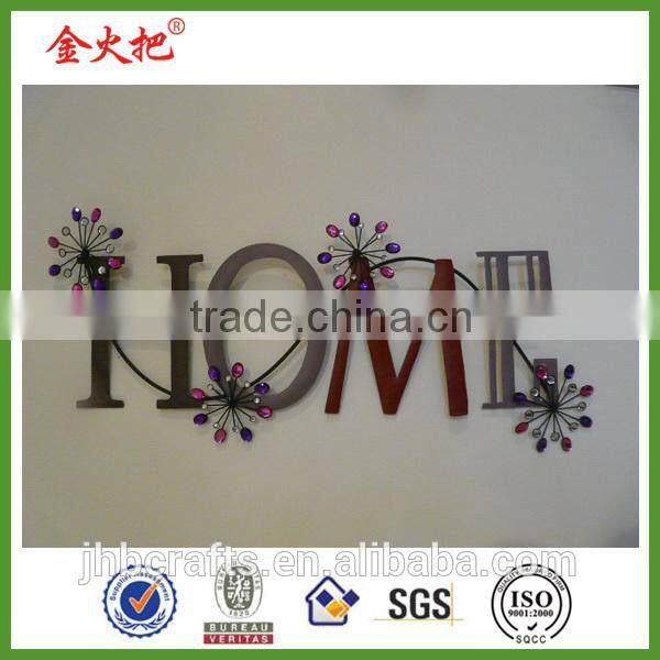 Wholesale colorful Metal bird stake with deco garden for sale