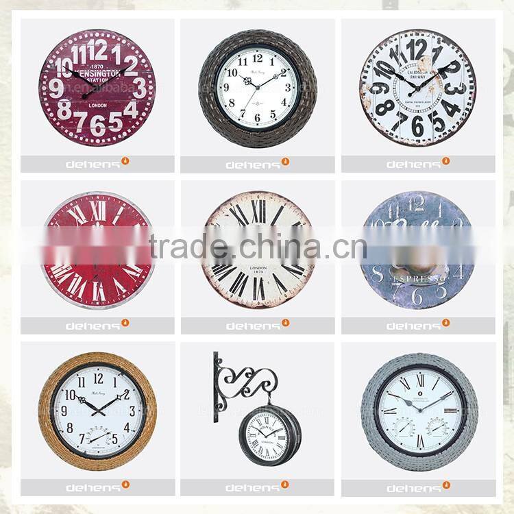 DEHENG big size 24 numbers quartz wall clock