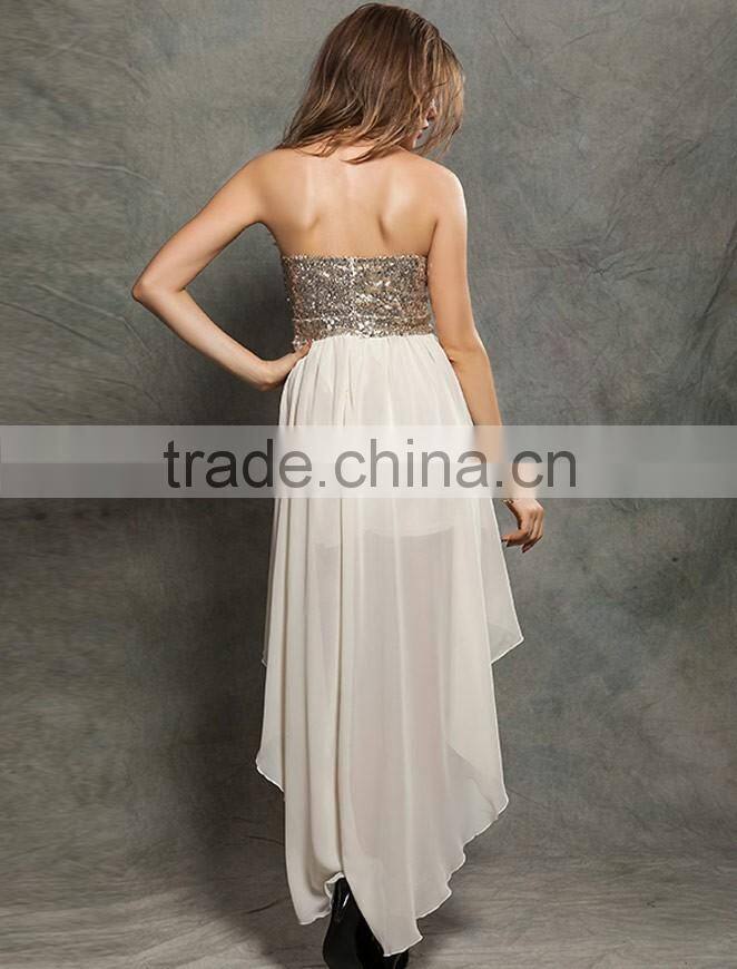 Elegant ladies party wear new fashion long dresses evening