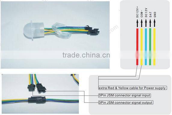 26mm round RGB LED pixel module light IC1903