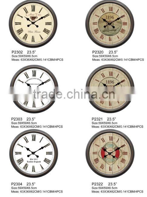 luminous best quality coffee time large 20 inch wall clock