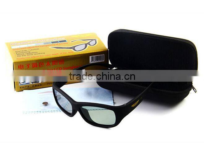 LCD High quality color change sunglasses with electronic standard cell