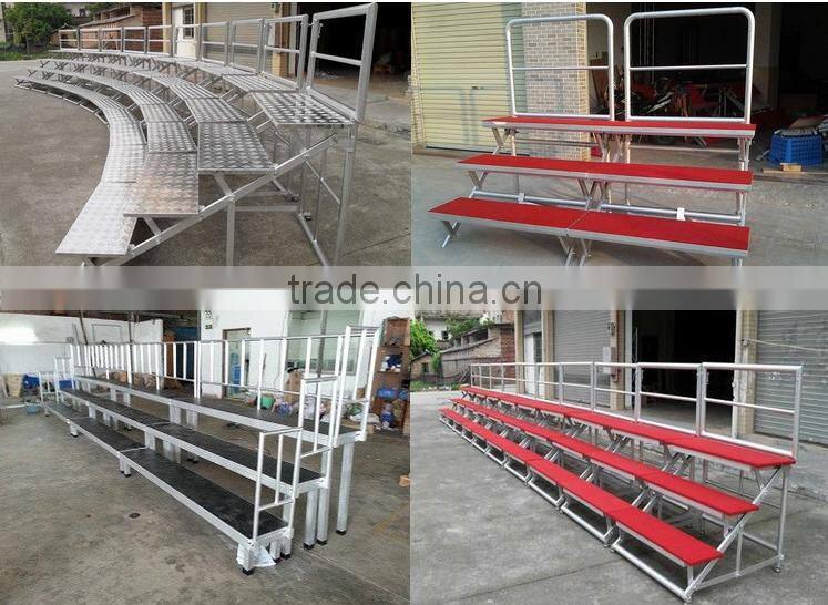 Used with the device portable choral risers stages