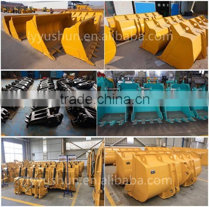 ChengGong Wheel Loader 2.5-3.6M3 Capacity Bucket For ZL50E-3 , Log Grapple/Grass Grapple/Snow Plow/Pallet Fork For ZL50E-3