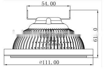 High quality SMD 2835 g53 lamp dimmable ar111 led