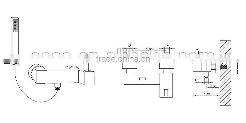 exposed shower faucet 05/H6107