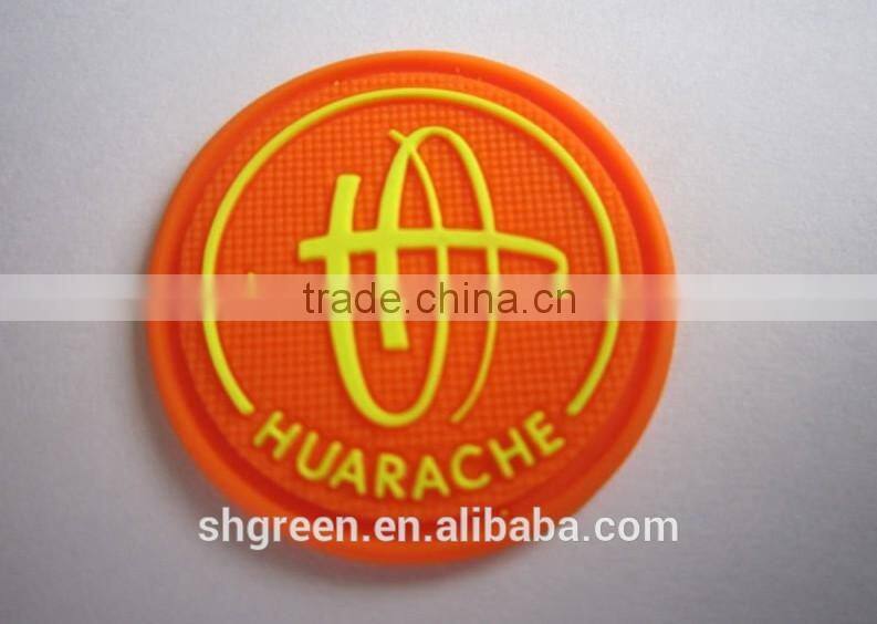 7mm thickness silicone rubber coaster for glass