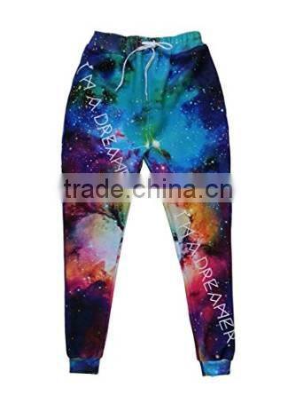 Unisex Emoji Joggers Sweatpants Trousers Galaxy blue Sportswear pants gym sport