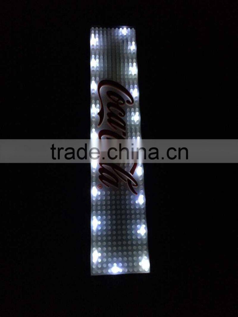Custom Brands Soft Pvc Led Bar Mat