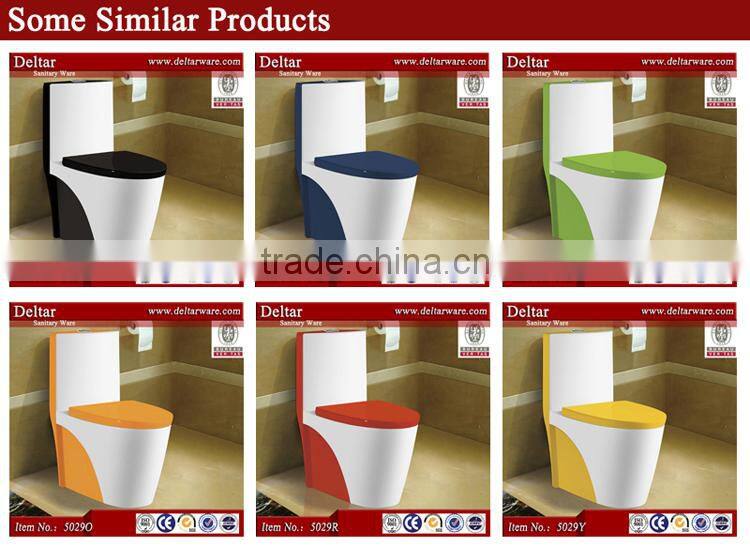 ideal standard sanitary ware toilet, two colored toilet wc,Kuwait one piece colored toilet