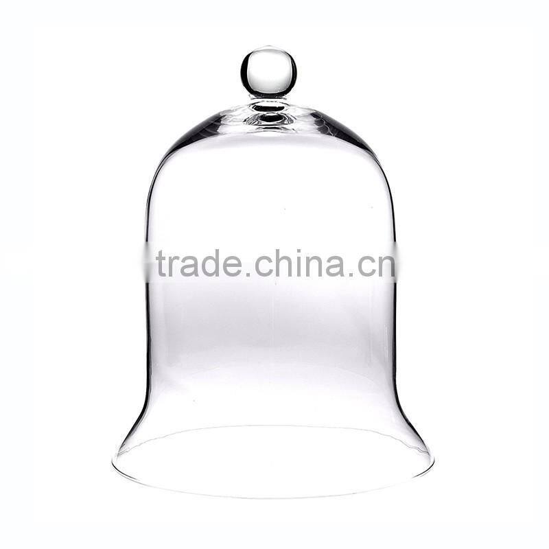 Cheap good quality clear glass bell jar