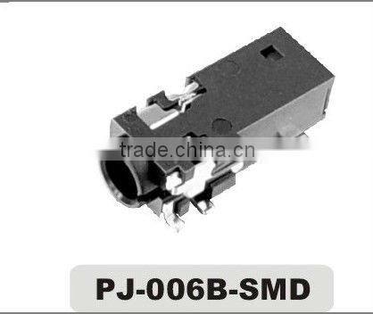 3.6mm phone jack PJ-006B-SMD,female,audio jack