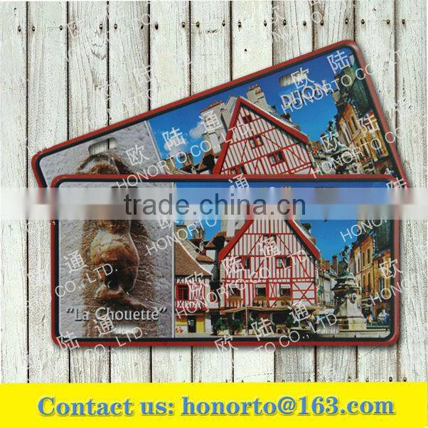 customized shaped metal postcards