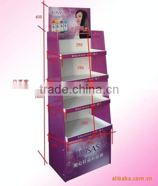 5 Trays Cardboard Display Case Stand For Food