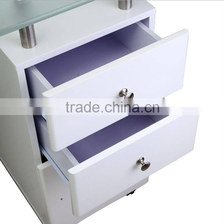 wholesale movable draft fan modern manicure table nail bar tables nail tables for sale