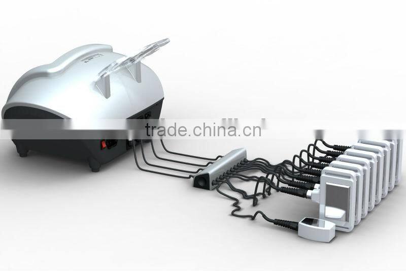 8 big pads and 2 small pads diode laser fat reduction machine