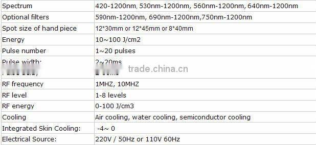 NEW model ipl rf elight with stand photo rejuvenation