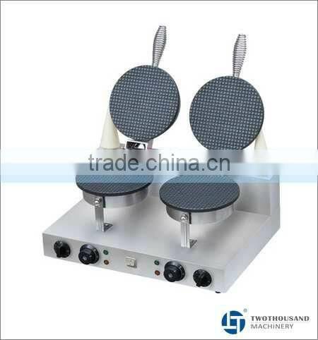 Electric Ice Cream Cone Maker - Double Head, Electric, Temperature: 124-230 'C, Plate Diameter: 210 mm, TT-E10C