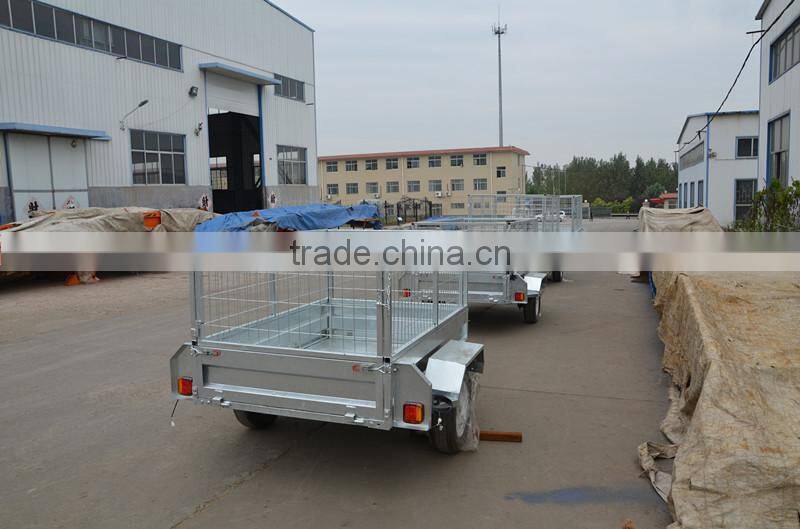 8*5 galvanized farm box trailer
