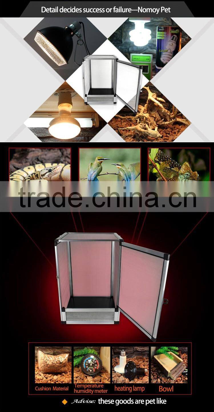 Nomo aluminum alloy mesh reptile terrarium with pvc bottom