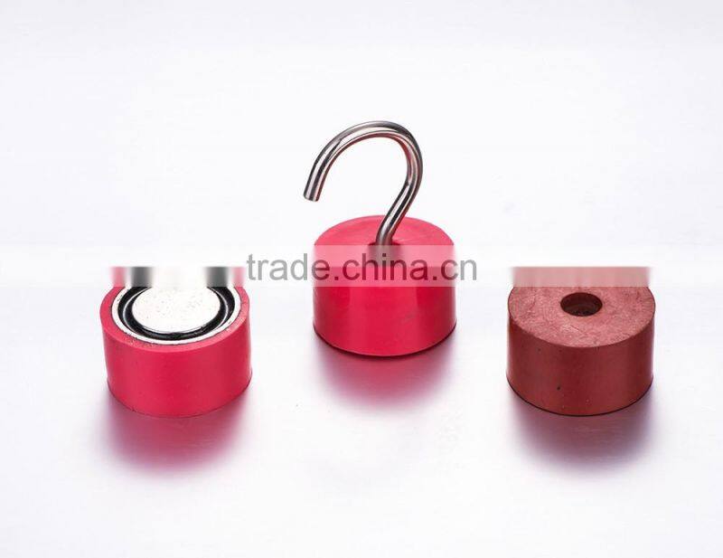 magnetic hook/rubber coated hook/red hook