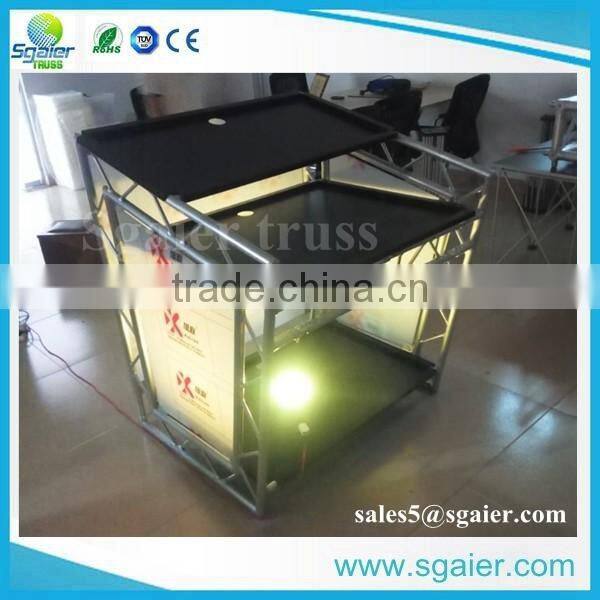 1000*904*1150mm LED Dj booth Bar table with acrylic board