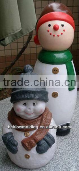 OEM BLOW MOLDING plastic Santa Claus /Santa Clause sculpture 3D Huizhou factory