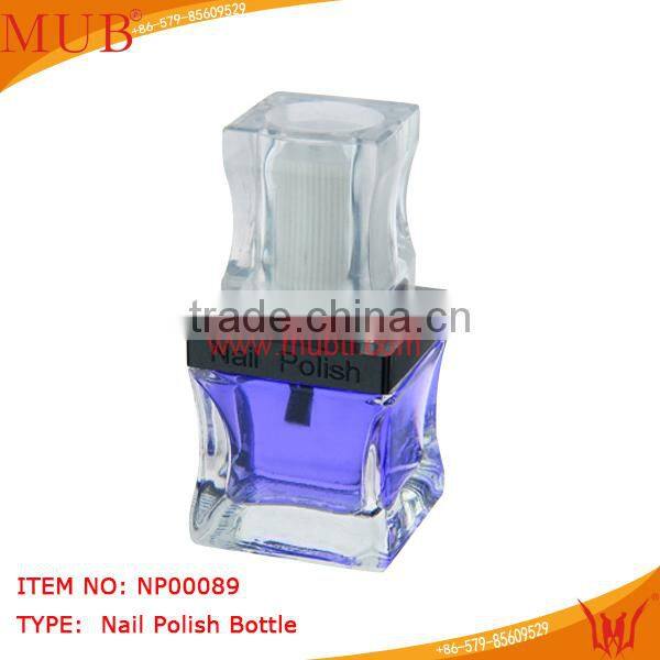 Fancy custom nail polish bottle 15ml nail polish bottle